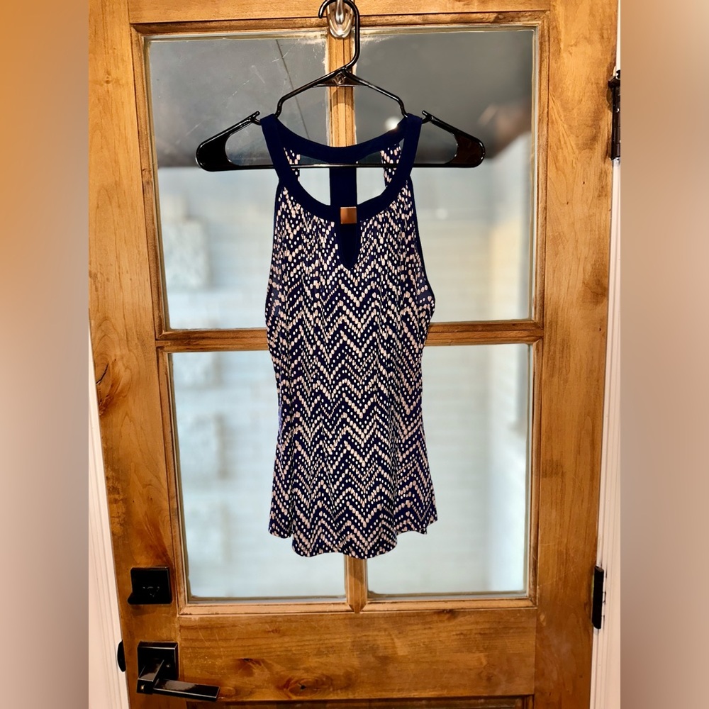 Small strappy multicolored tank